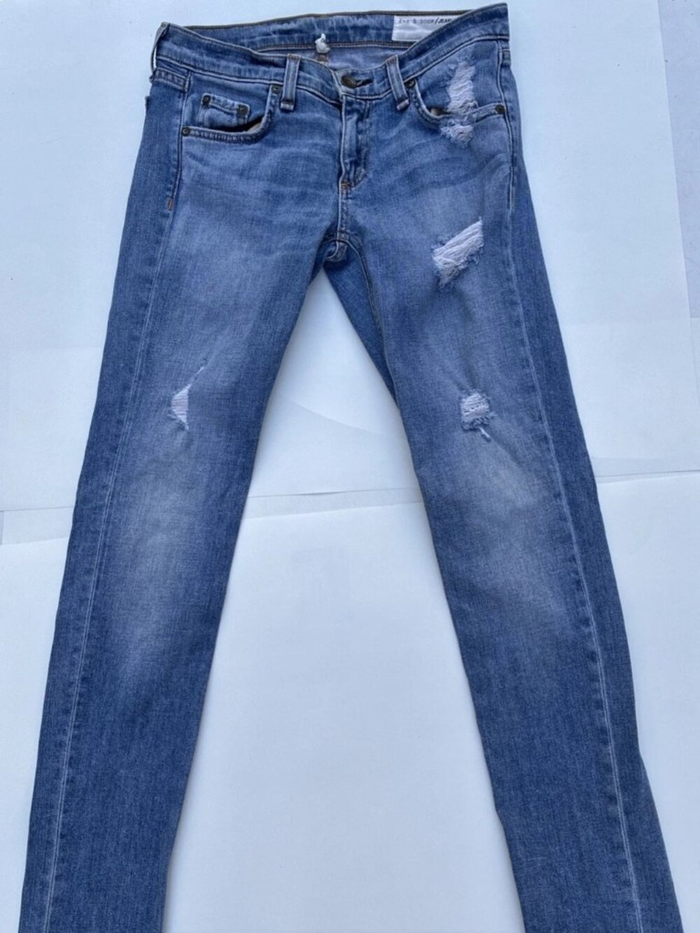 Rag & Bone Atwater Dre Low Rise Distressed Jeans W1590K510ATW - Size 24